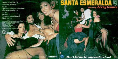 Retro e fronte dell'album dei Santa Esmeralda.