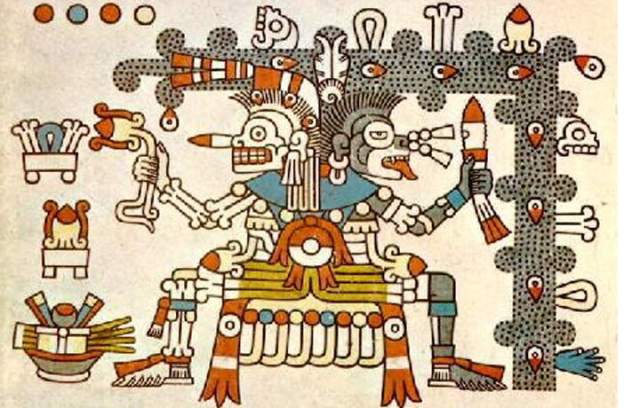 Mictlantecuhtli y Mictecacíhuatl, marito e moglie Dei della Morte. La dualità della Morte per gli Aztechi